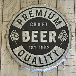 Metal Beer Cap Wall Decor